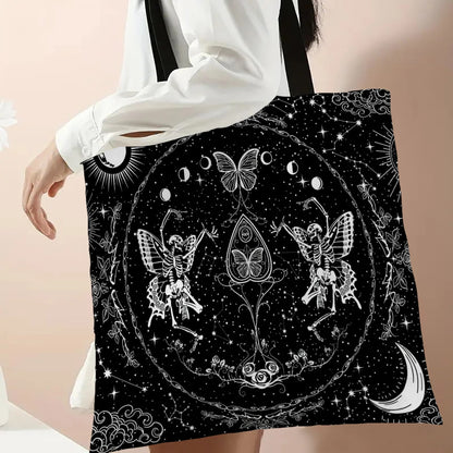 Reusable Mushroom Print Tote Bag
