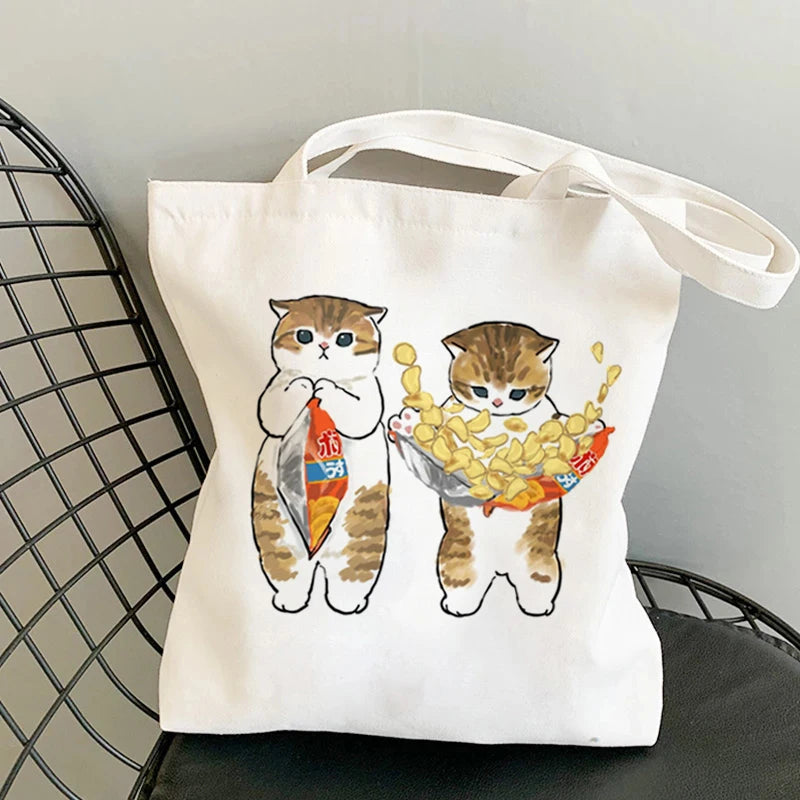 Kawaii Cats Manga Tote Bag